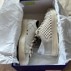 Italian ivory suede Sneakers Size 7